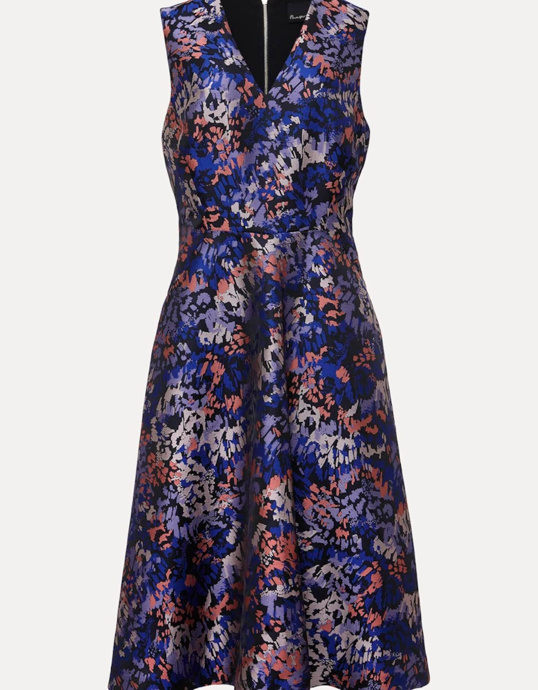 Adonia Abstract Jacquard Dress