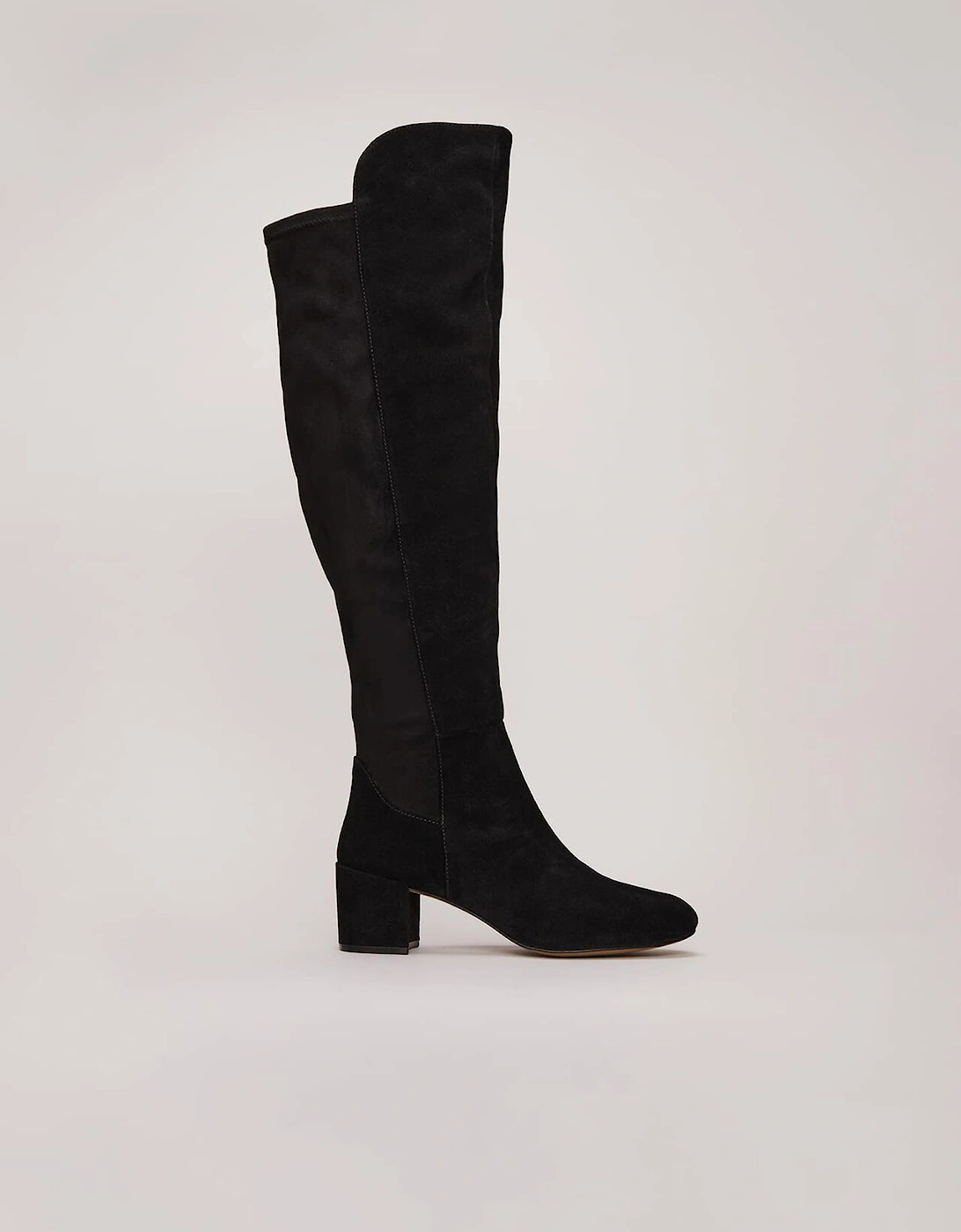 Milly Black Leather Knee High Boots, 9 of 8