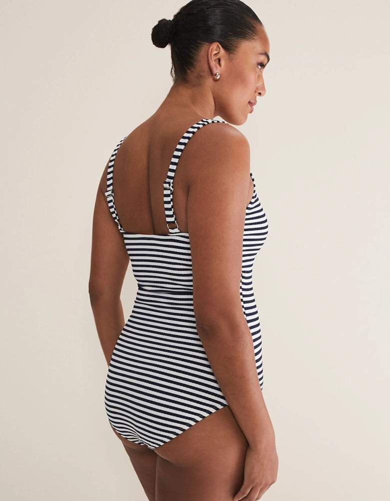 Striped Ribbed Swimsuit