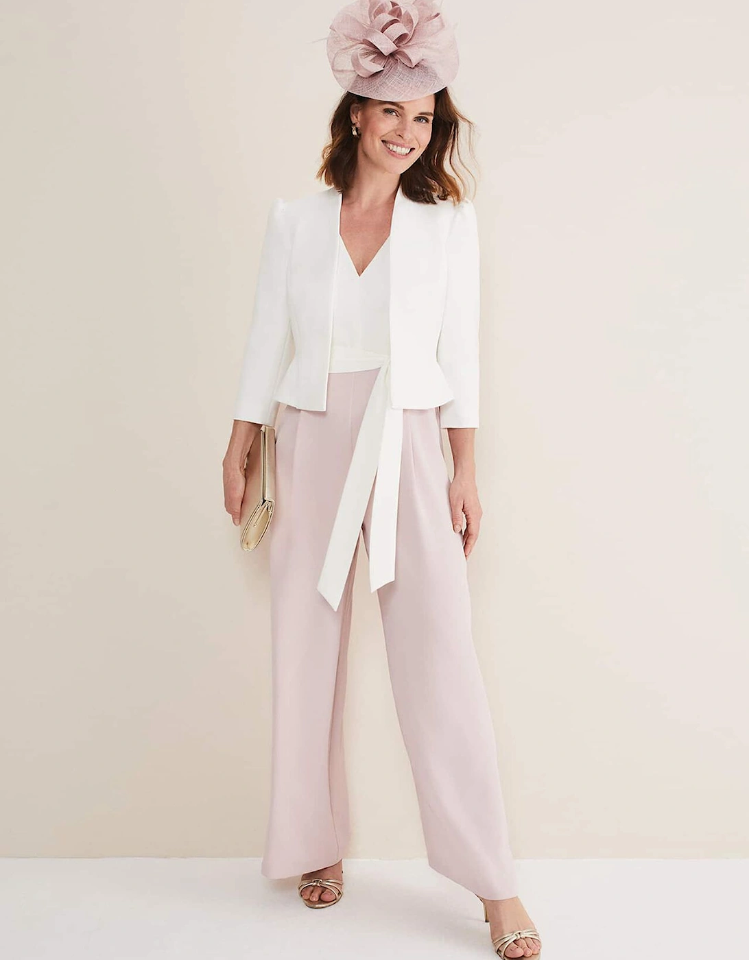 Kallie V Neck Frill Jumpsuit