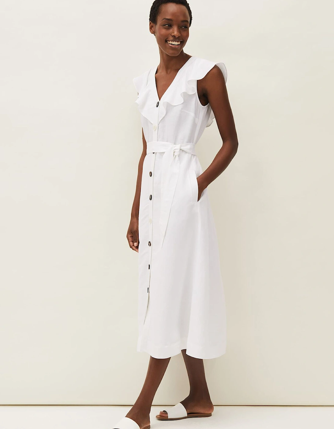 Jemima Linen Shirt Dress, 7 of 6