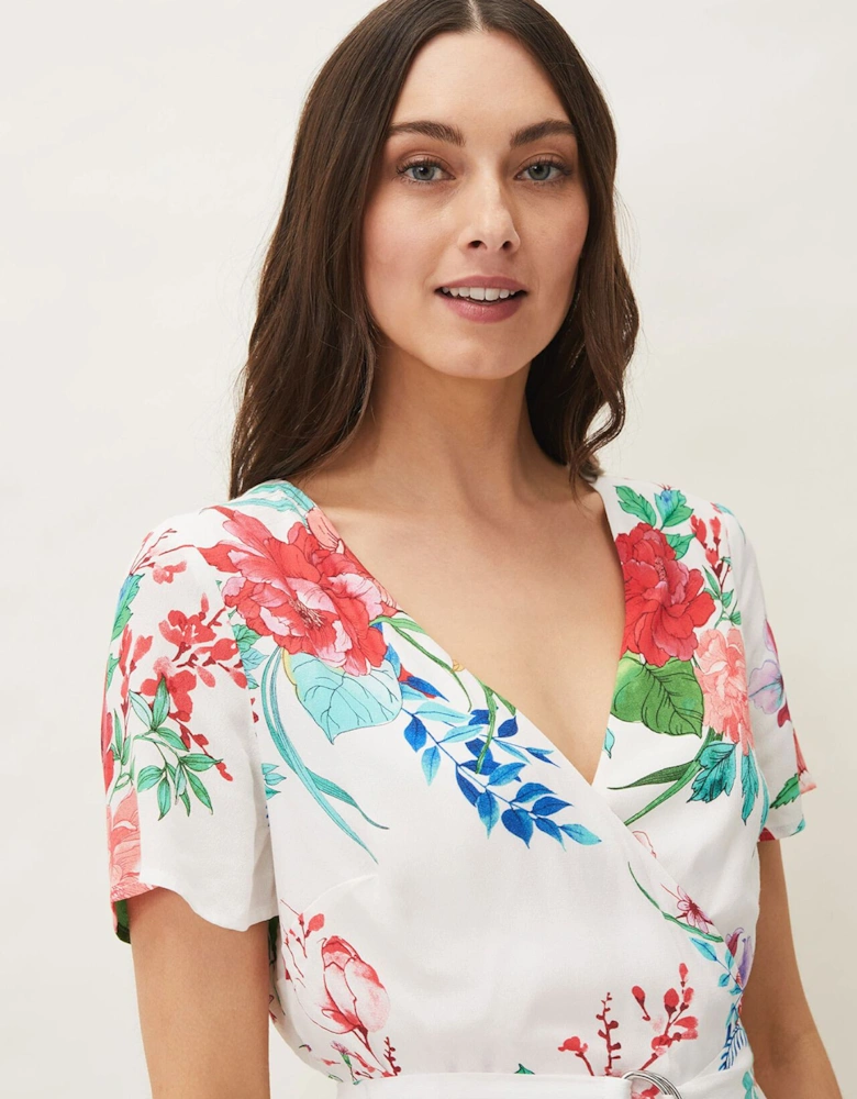 Evadine Floral Tea Dress