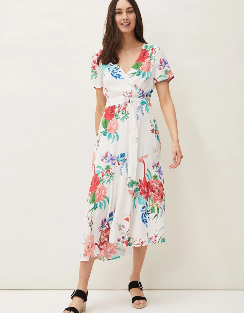 Evadine Floral Tea Dress