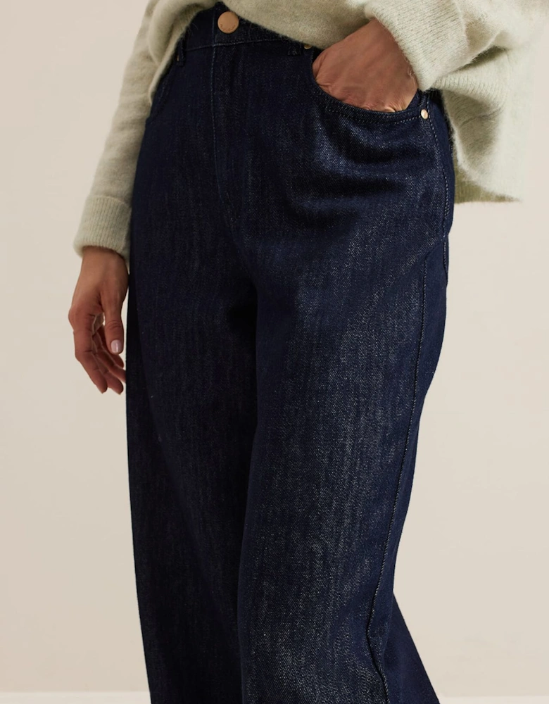 Liana Dark Wash Wide Leg Jean