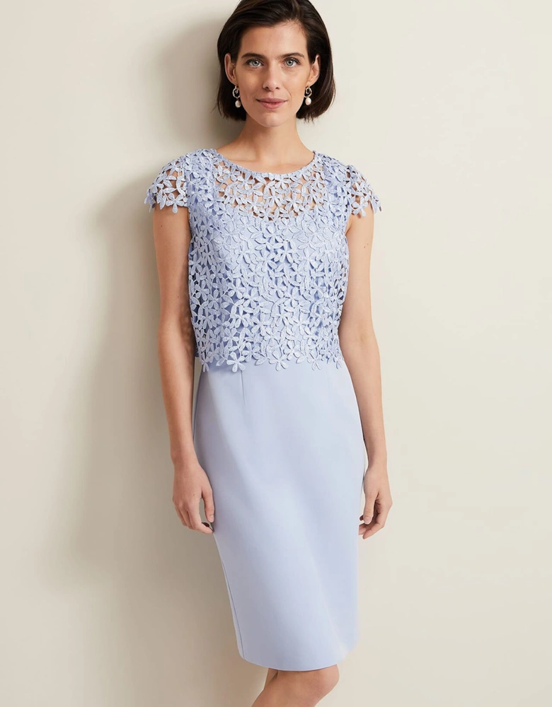 Daisy Lace Double Layer Dress