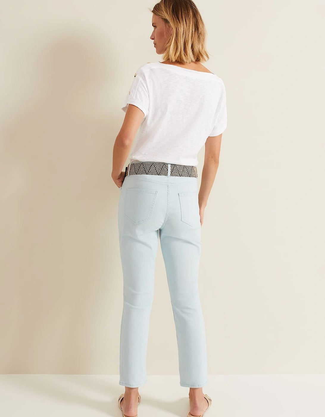 Lindsey Cropped Straight Leg Jeans