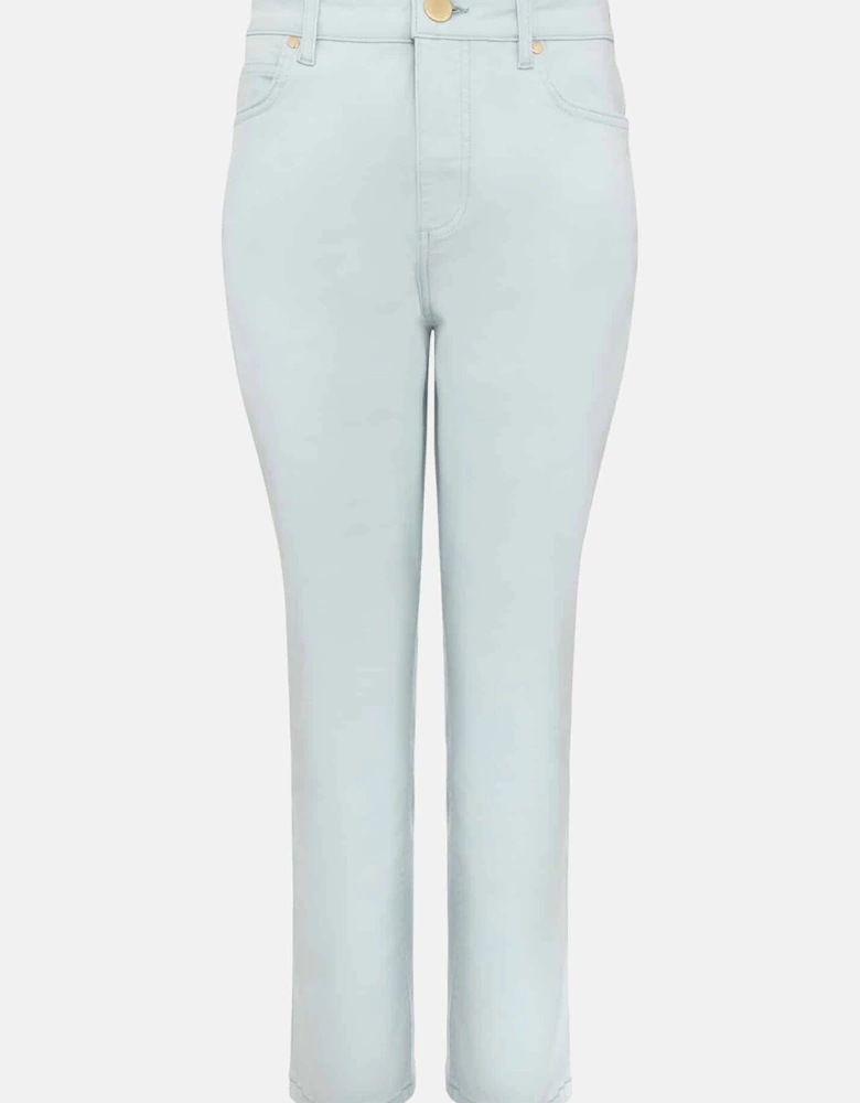 Lindsey Cropped Straight Leg Jeans