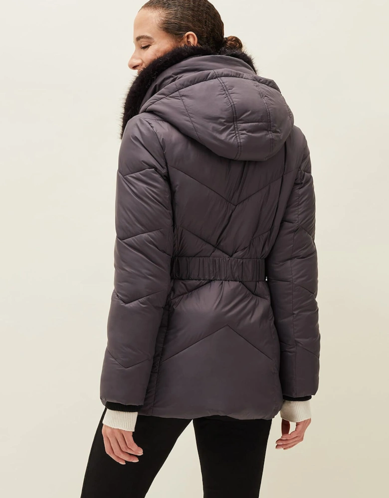 Krissy Short High Shine Puffer Coat