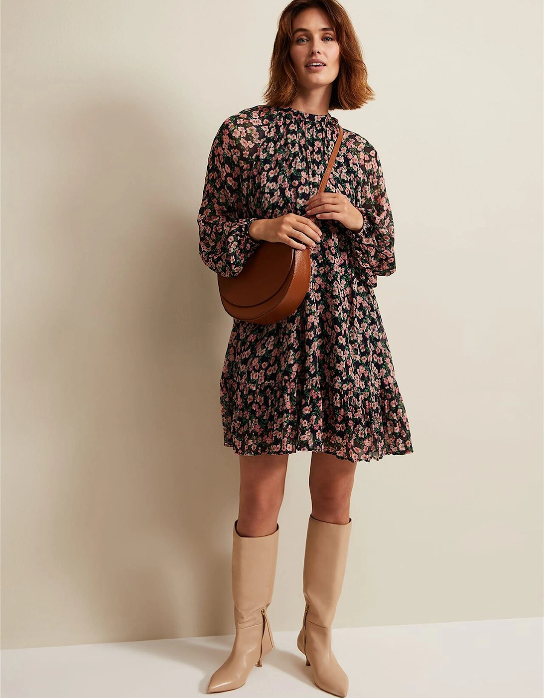 Betty Floral Print Swing Dress