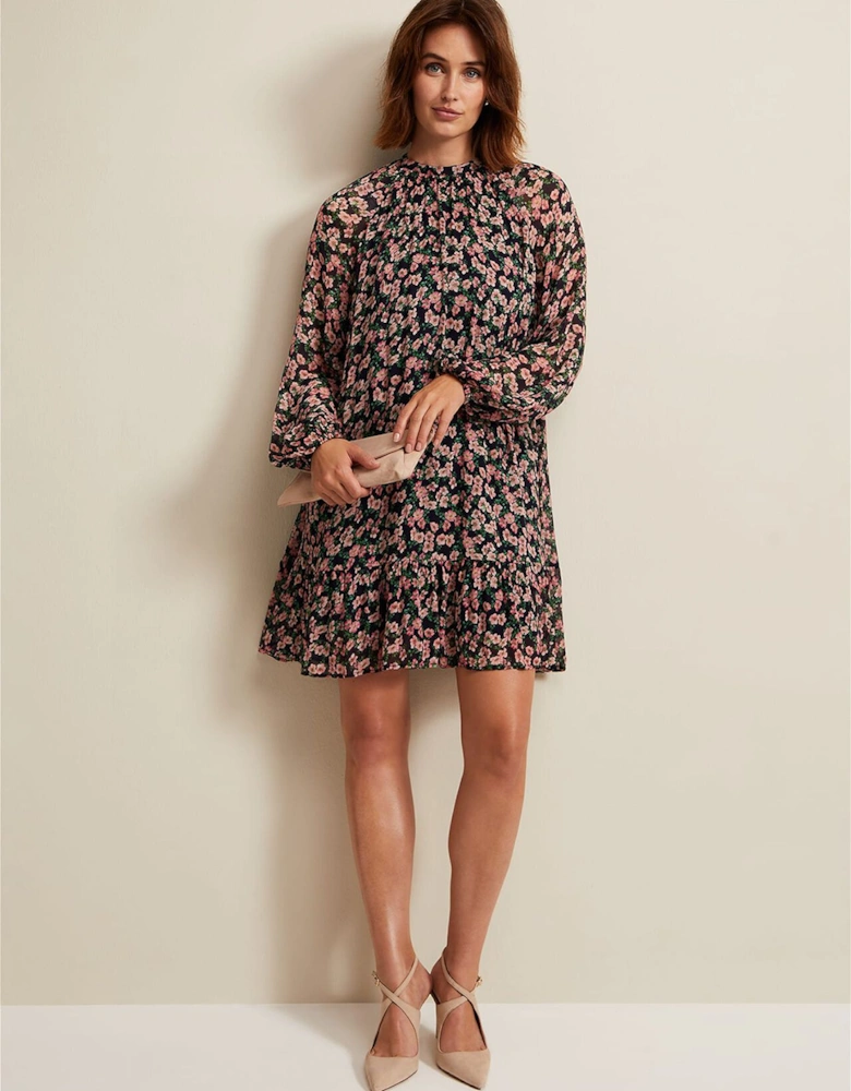 Betty Floral Print Swing Dress