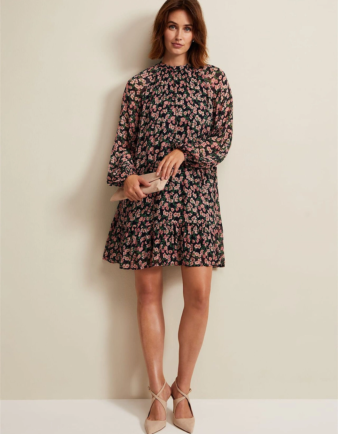 Betty Floral Print Swing Dress