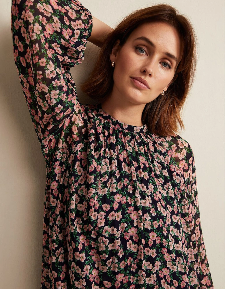 Betty Floral Print Swing Dress