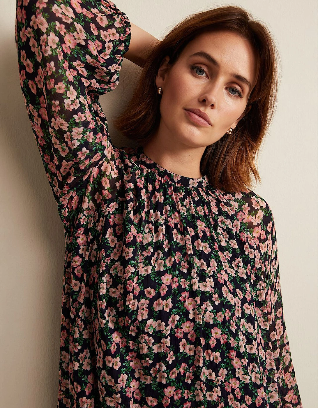 Betty Floral Print Swing Dress