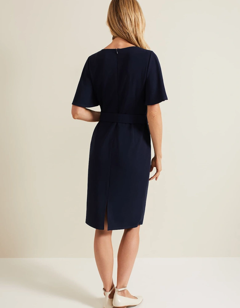 Fanella Belted Jersey Dress