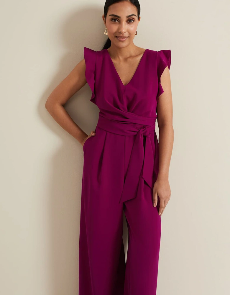 Petite Ayla Ruffle Jumpsuit