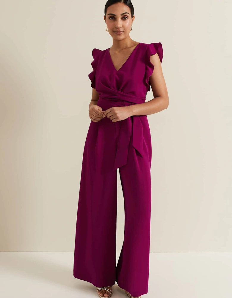 Petite Ayla Ruffle Jumpsuit