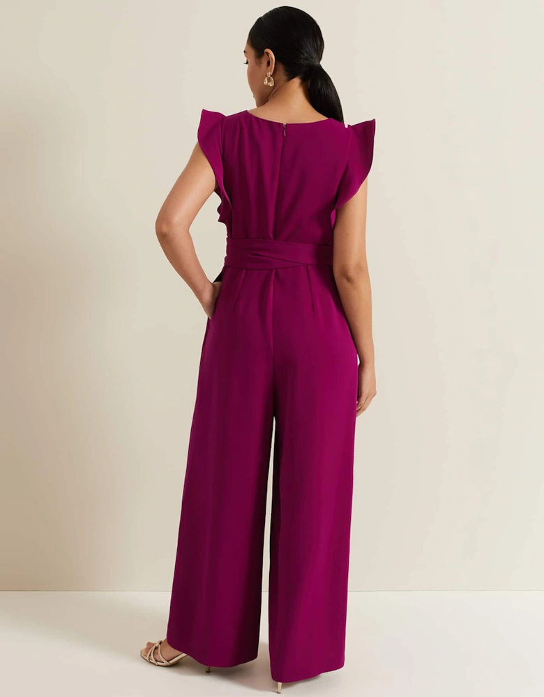 Petite Ayla Ruffle Jumpsuit