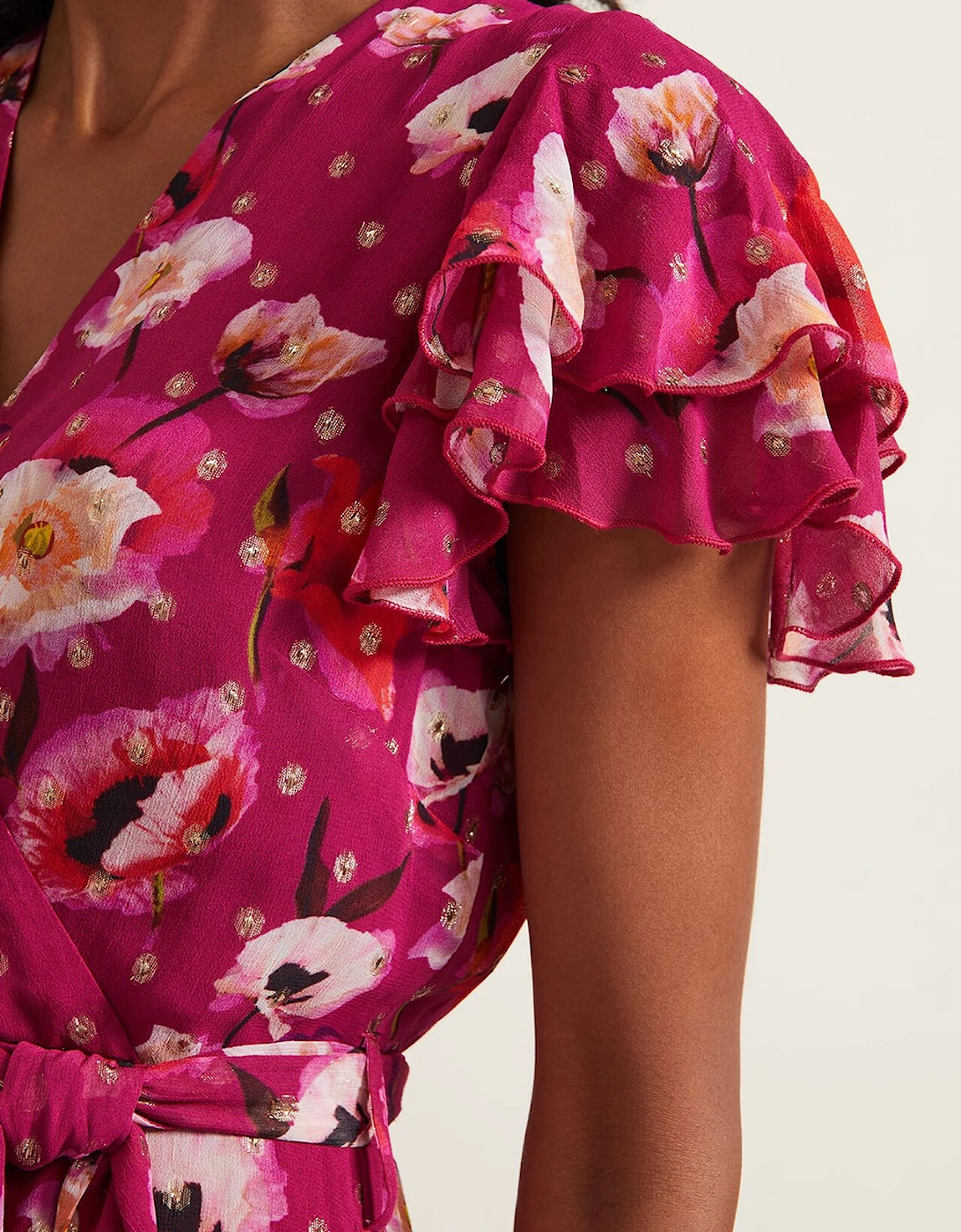 Nadine Ruffle Print Dress