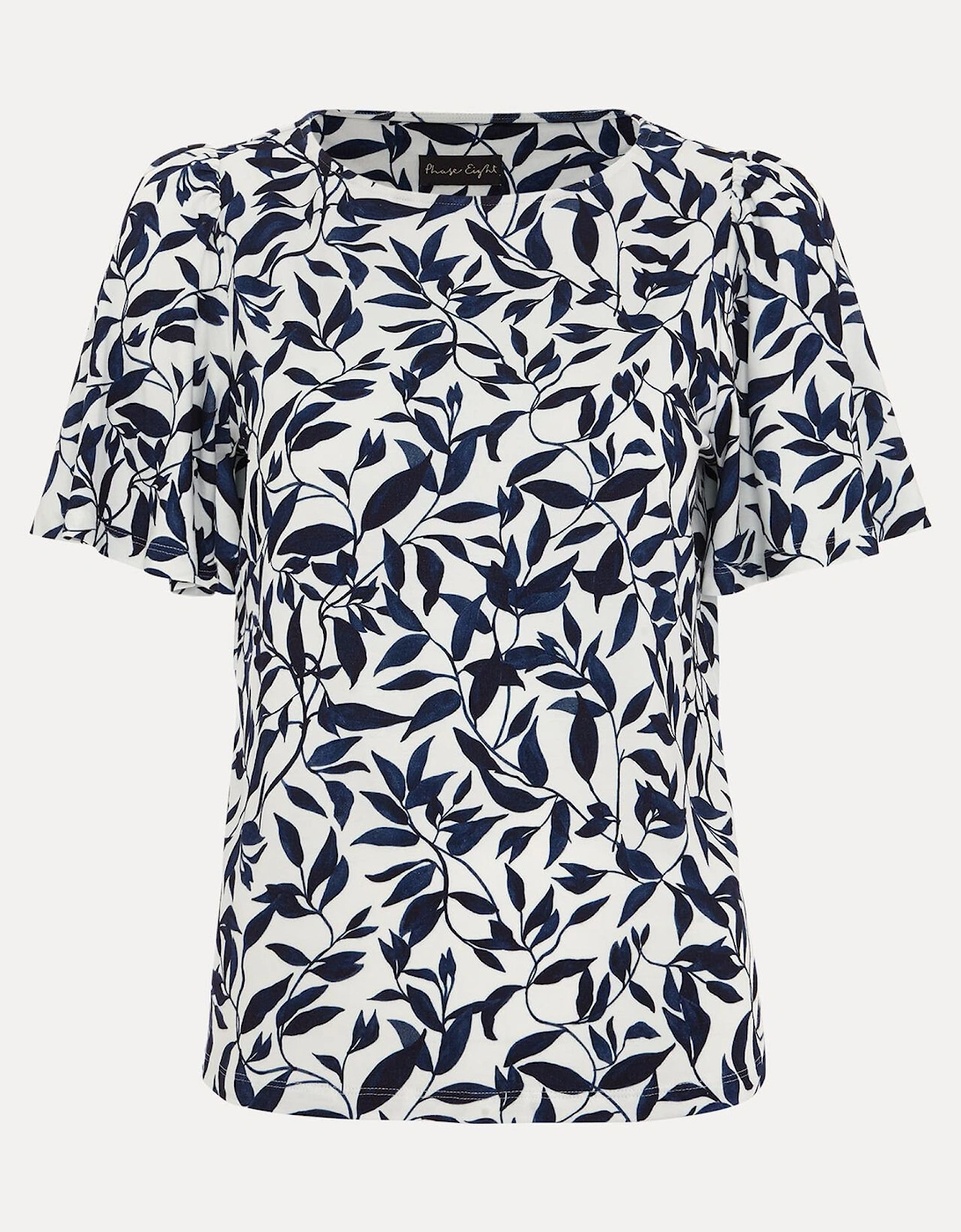 Nayana Leaf Print Top