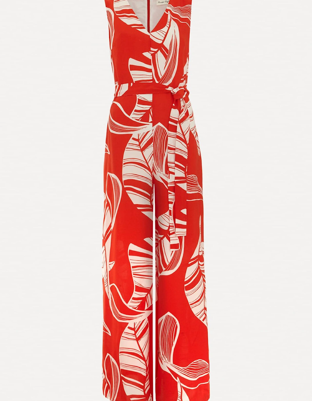 Suzie Leaf Print Jumpsuit