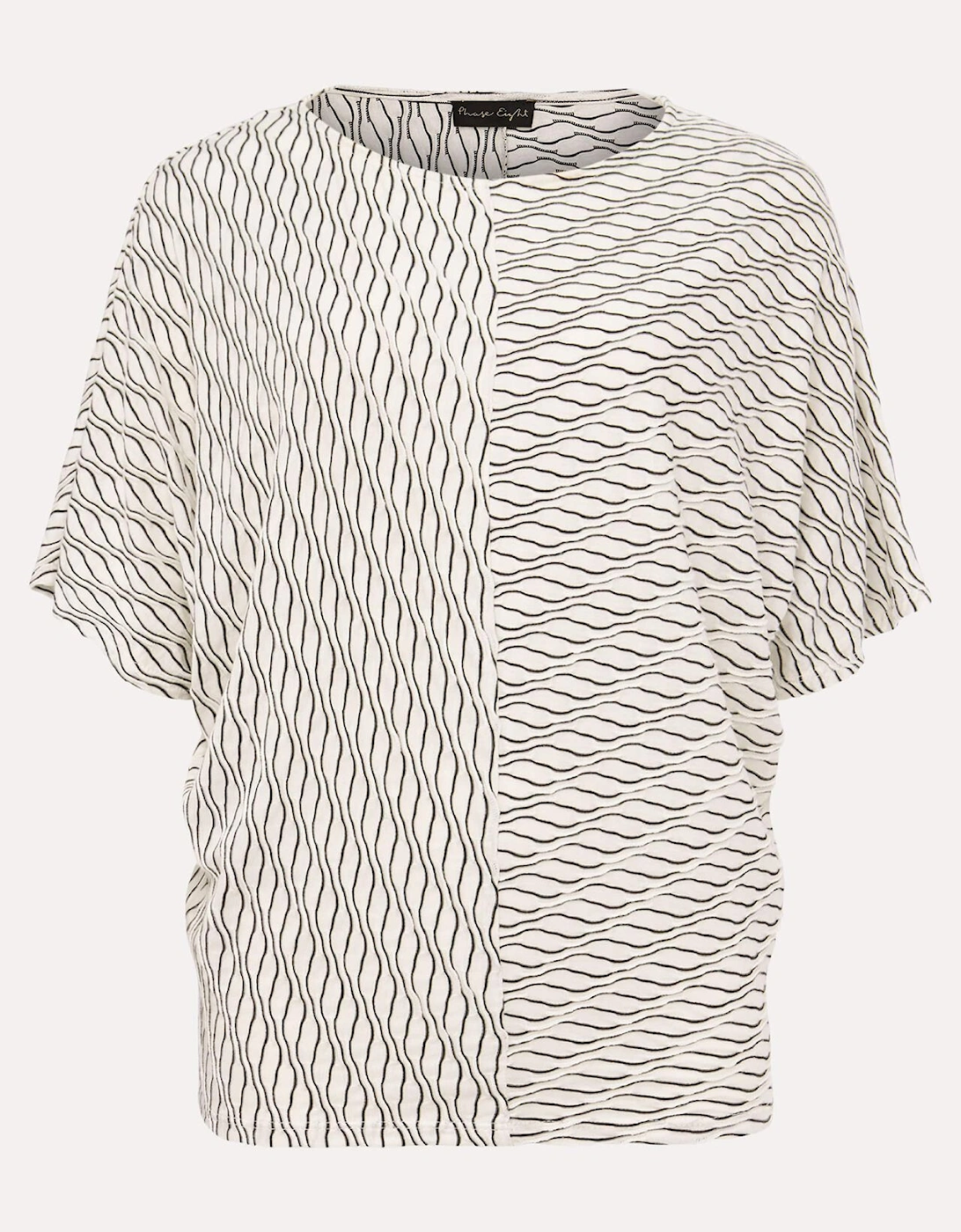 Mollie Cutabout Stripe Textured Top