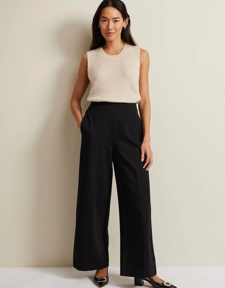 Mila Ponte Wide Leg Trousers