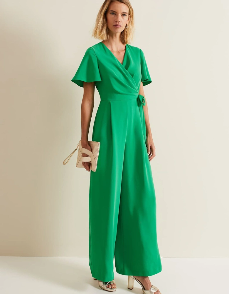 Julissa Green Wide Leg Jumpsuit