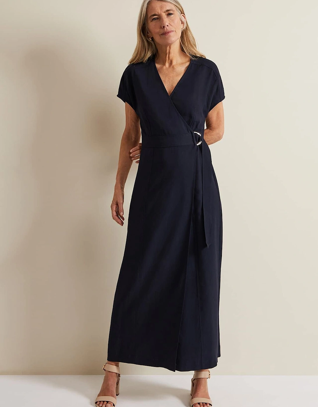 Liv Wrap Midi Dress, 2 of 1