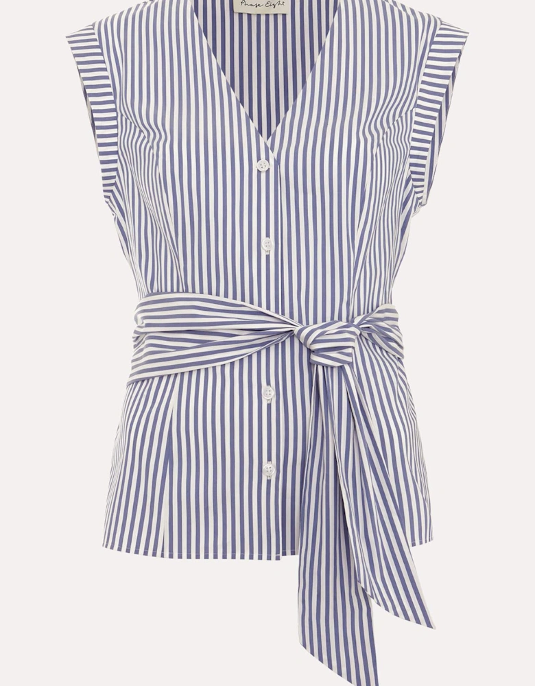 Sadie Striped Tie Waist Shirt