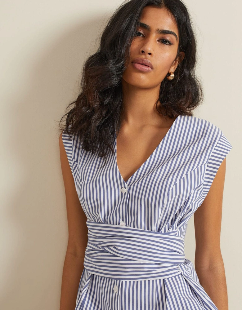 Sadie Striped Tie Waist Shirt