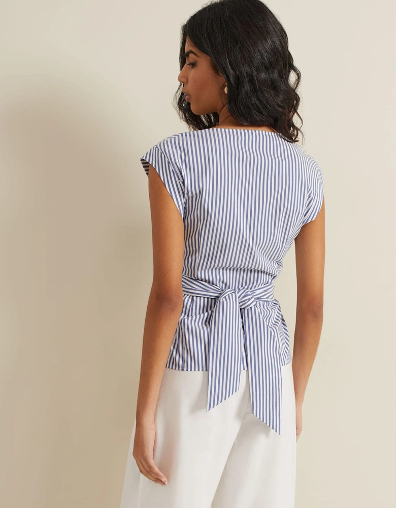 Sadie Striped Tie Waist Shirt