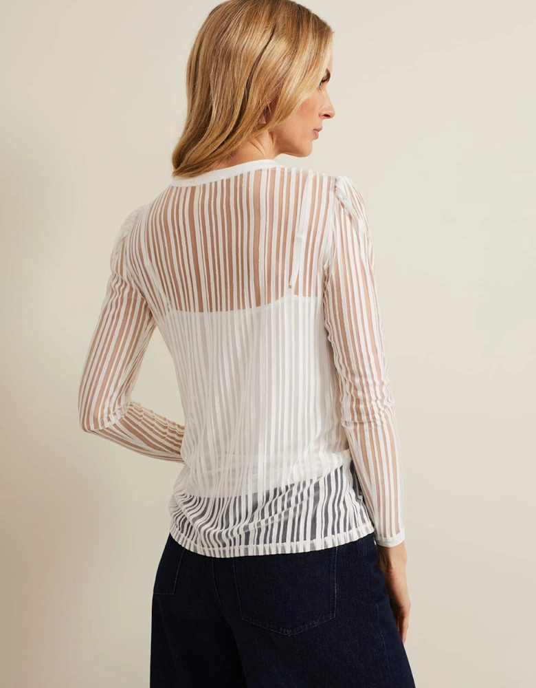 Loraine Linear Burnout Top