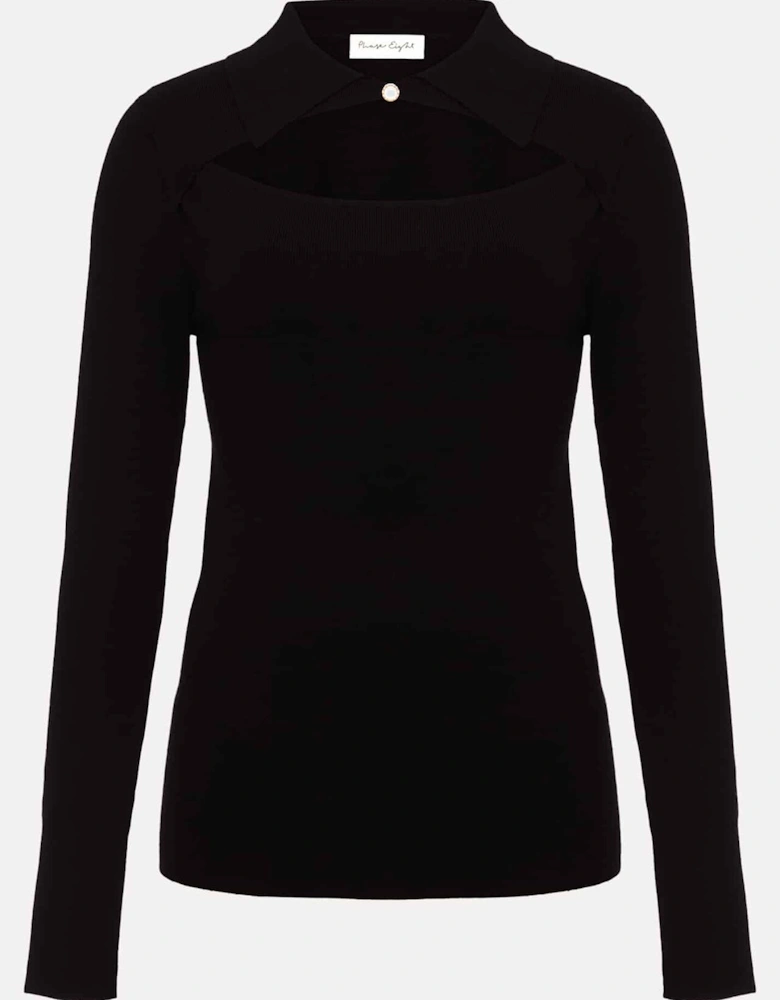 Becki Cut Out Collar Jumper