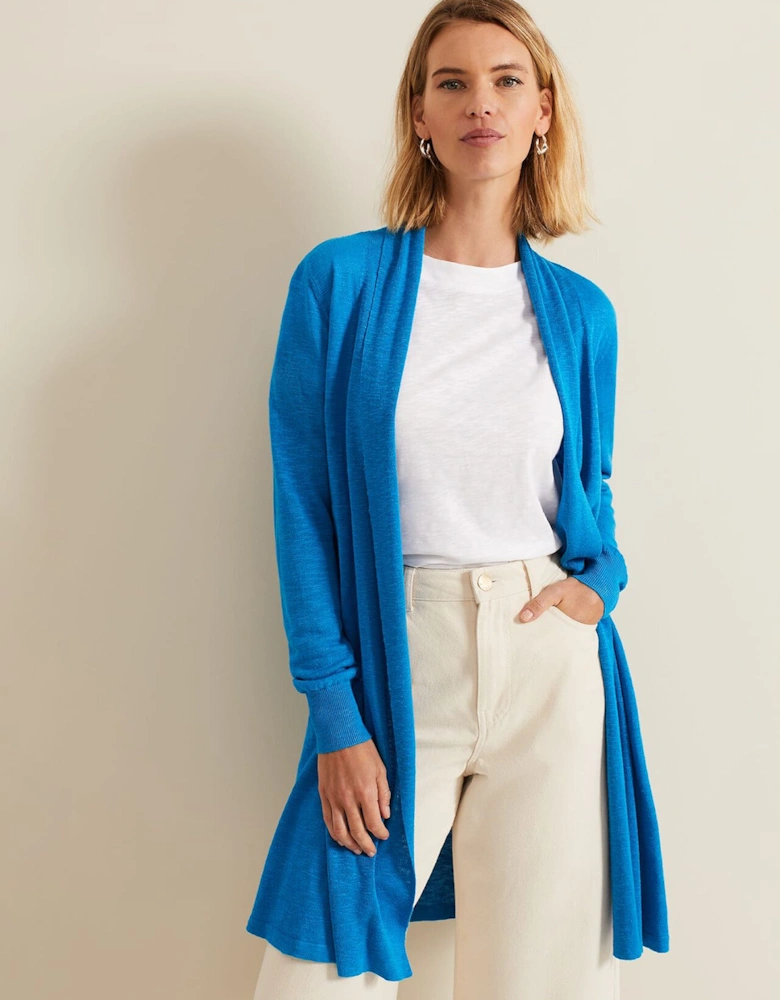 Louise Linen Longline Cardigan