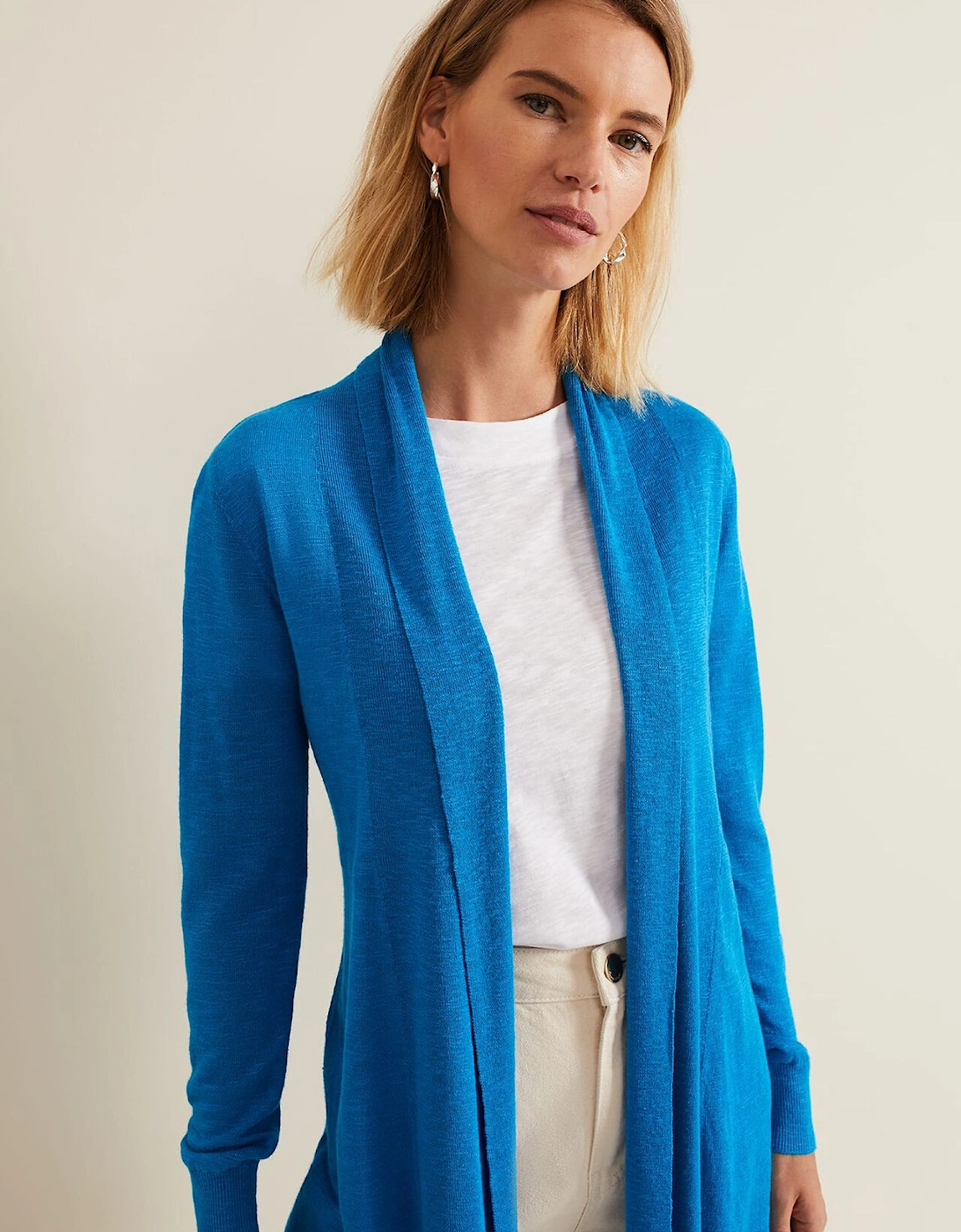 Louise Linen Longline Cardigan