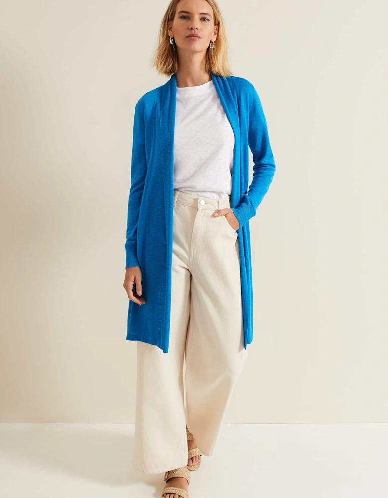 Louise Linen Longline Cardigan