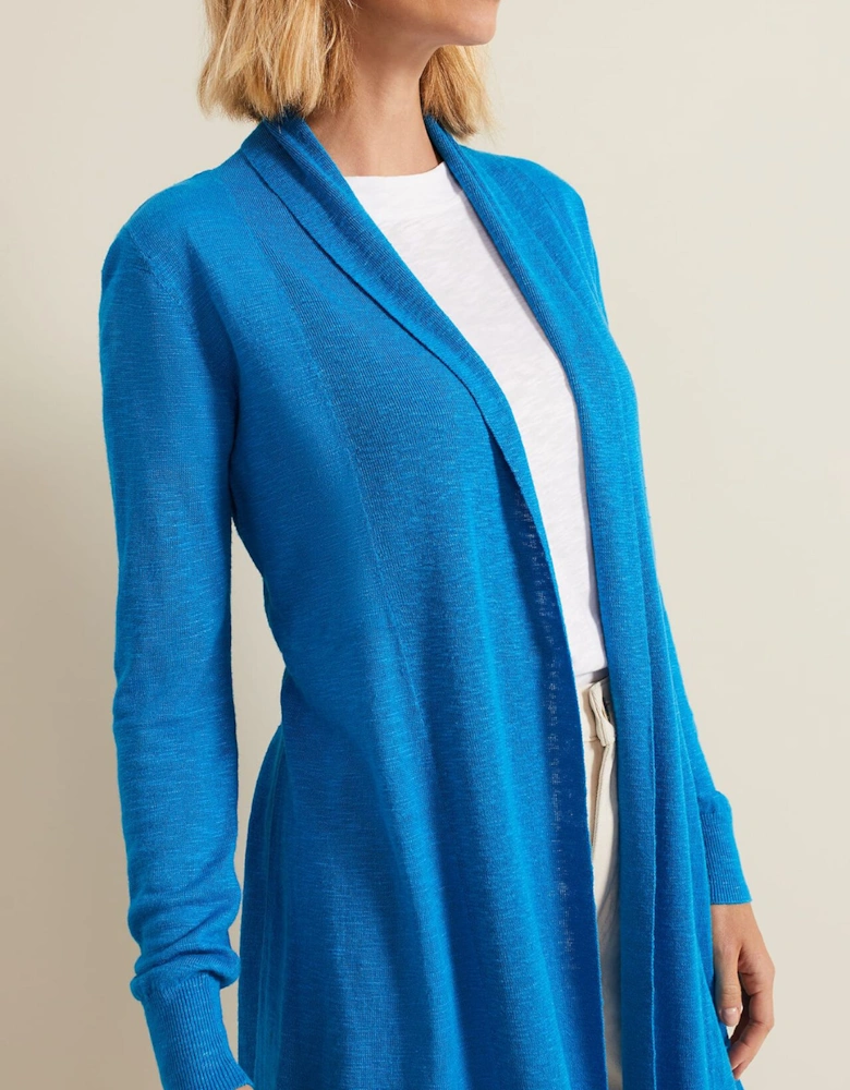 Louise Linen Longline Cardigan