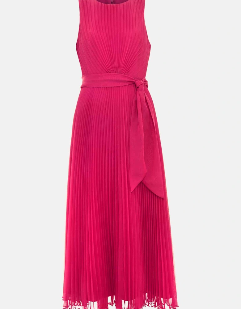 Simara Pleated Midi Dress