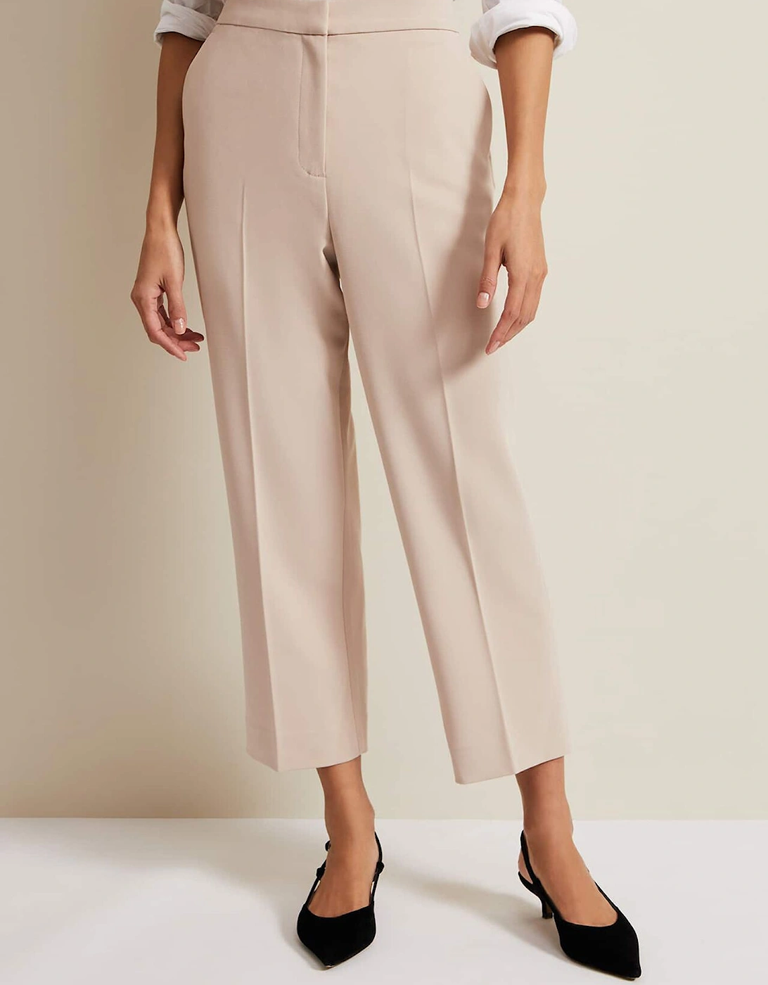 Everlee Crop Straight Leg Smart Trouser