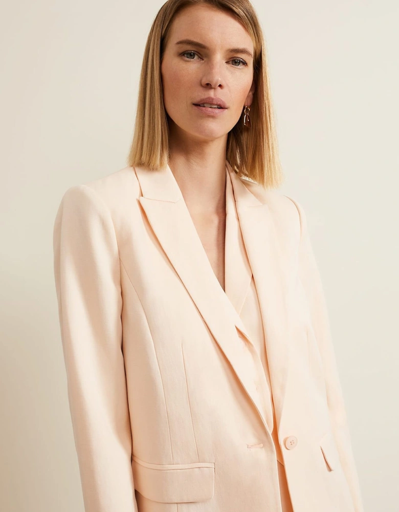 Bianca Peach Suit Jacket