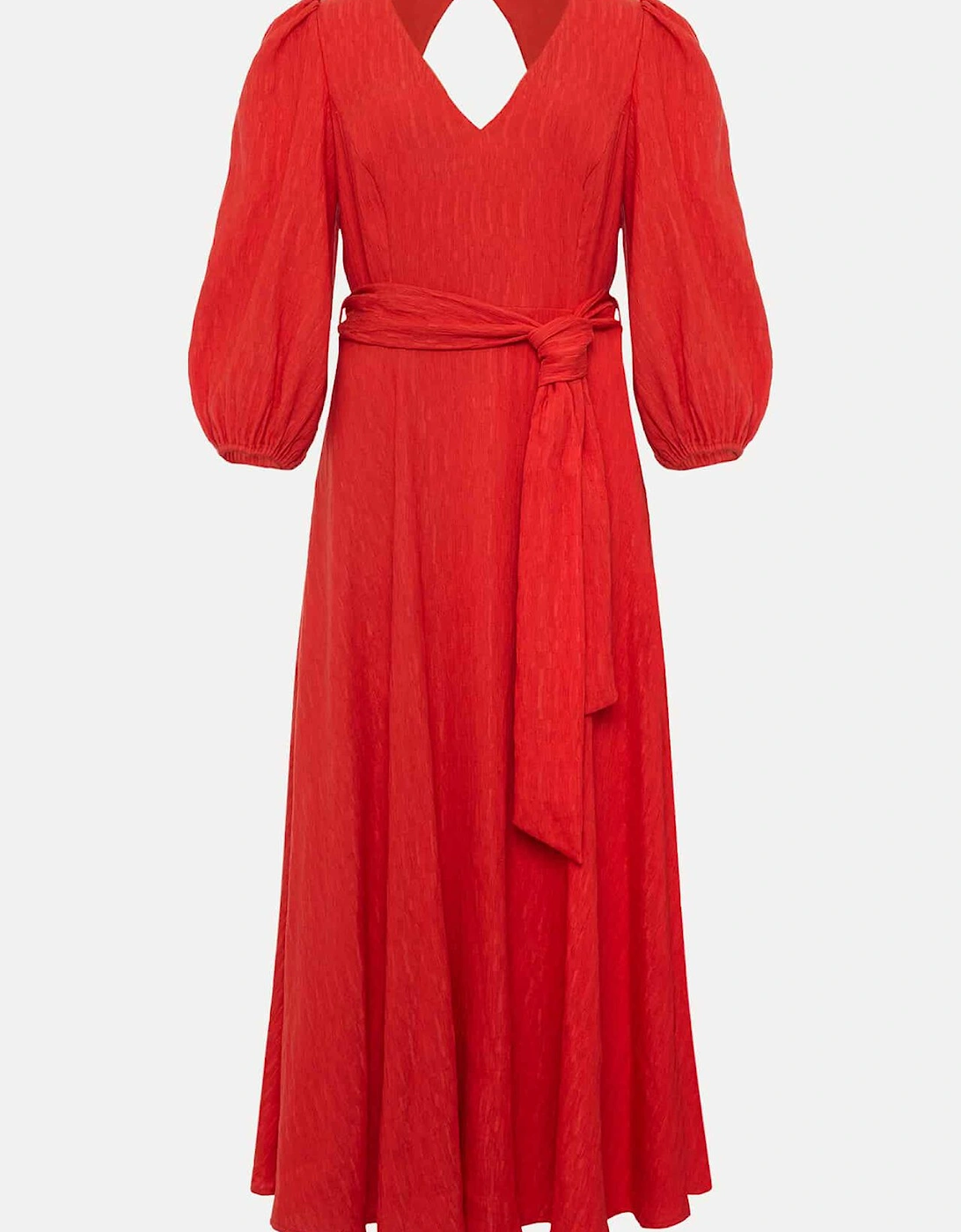 Petite Marilyn Puff Sleeve Midi Dress