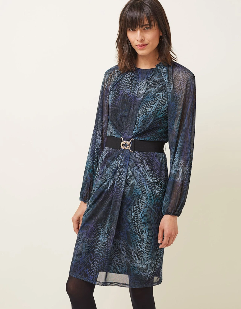 Amelie Snake Print Dress