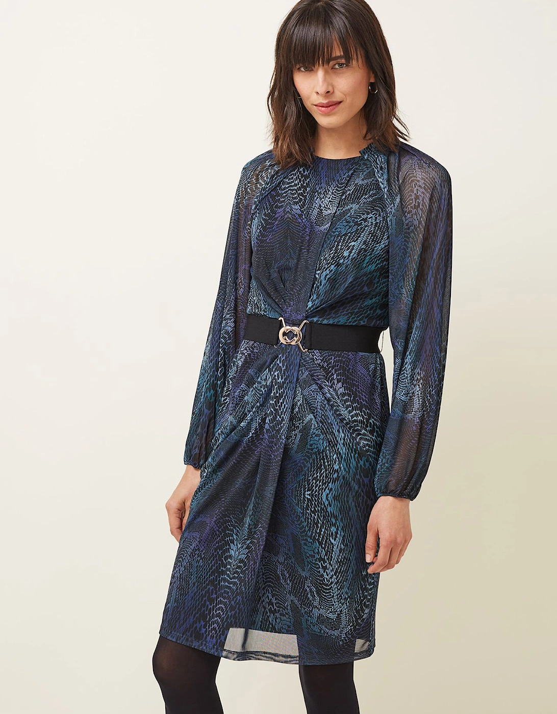 Amelie Snake Print Dress, 7 of 6