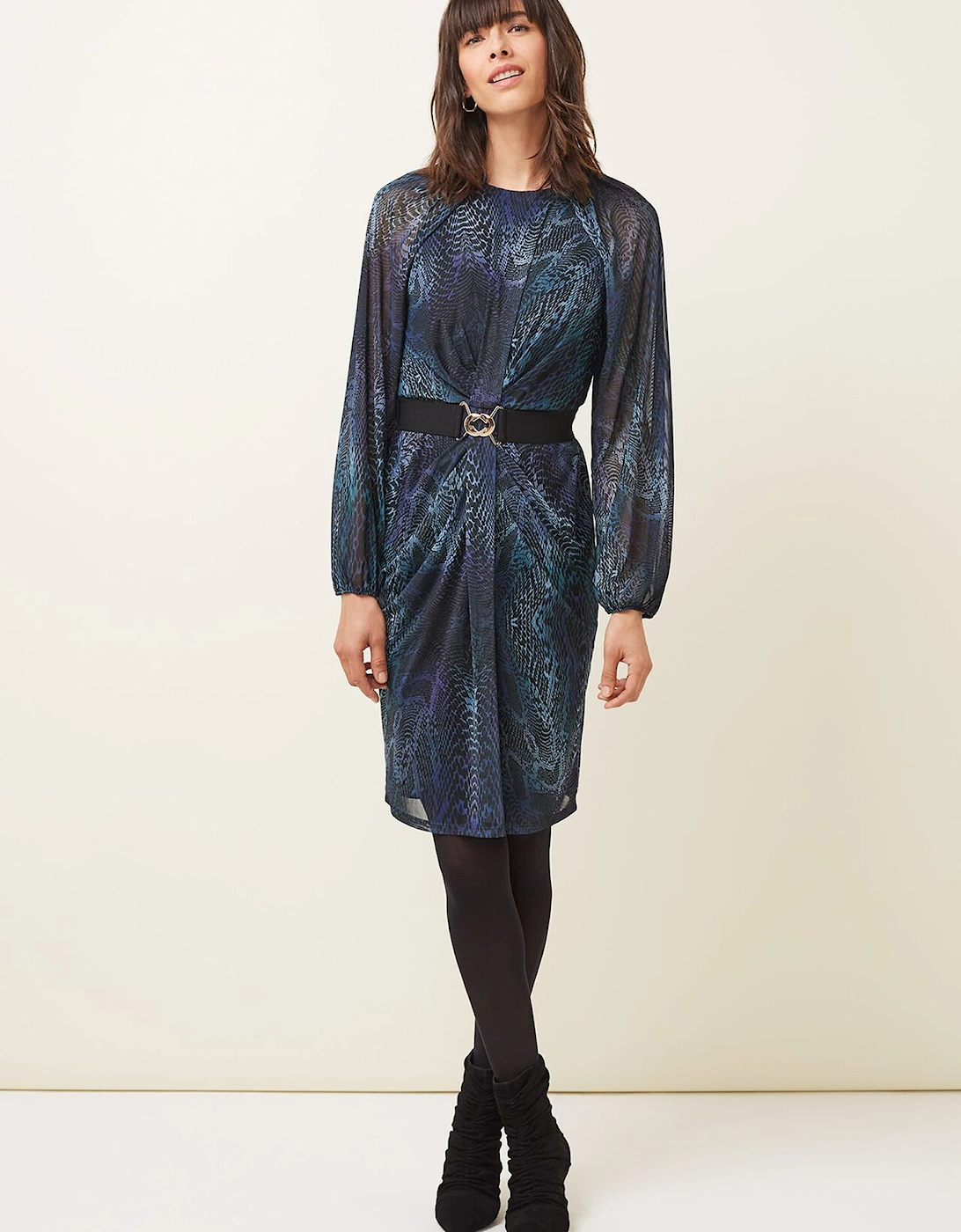 Amelie Snake Print Dress