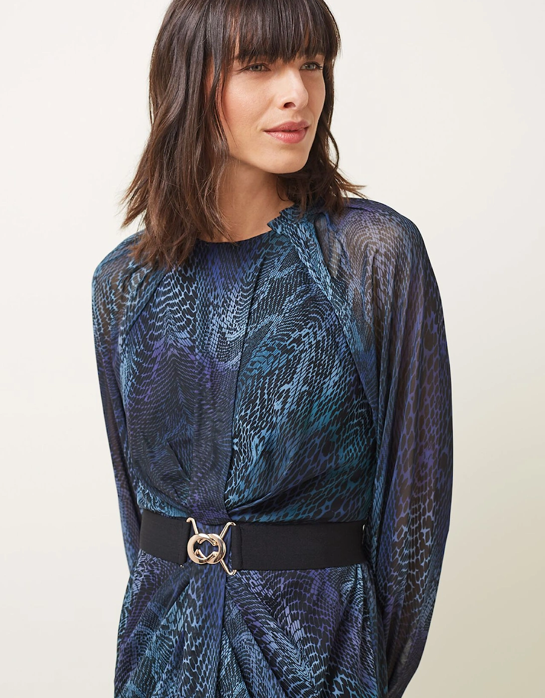 Amelie Snake Print Dress