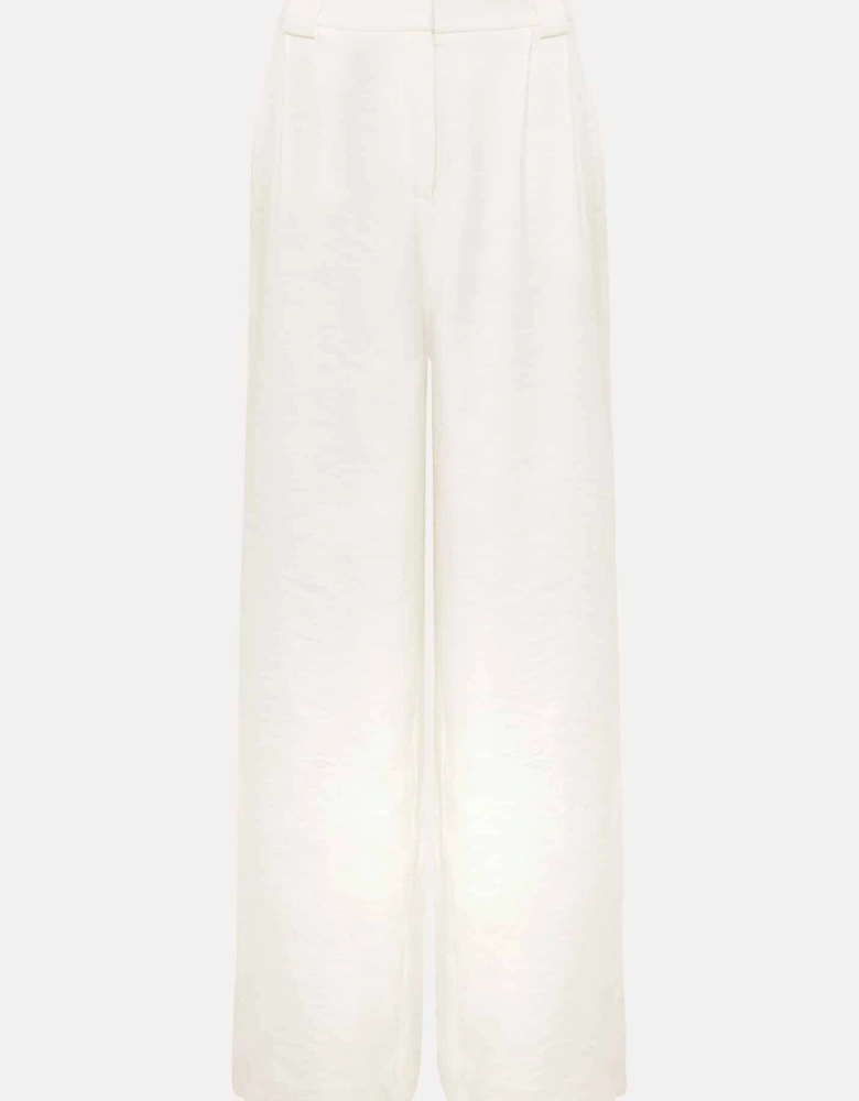 Petite Tyla White Wide Leg Trousers