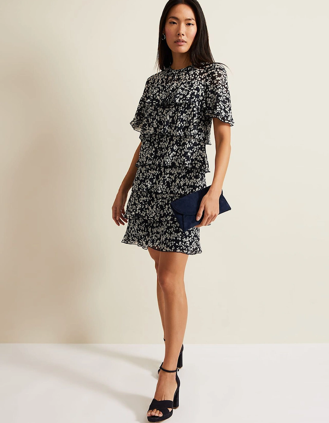 Maeve Floral Tiered Shift Dress