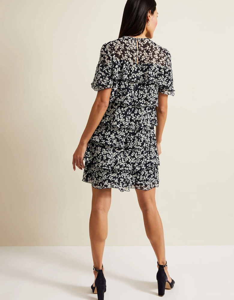 Maeve Floral Tiered Shift Dress