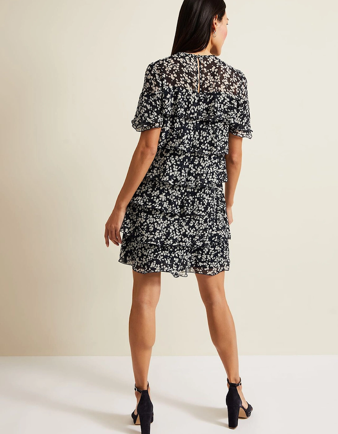 Maeve Floral Tiered Shift Dress