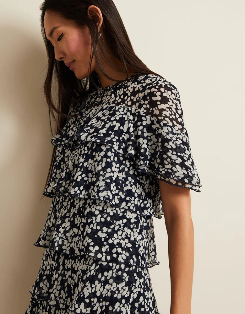 Maeve Floral Tiered Shift Dress